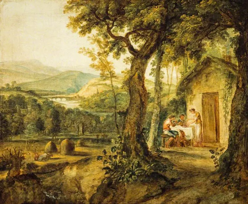 A View near Perth, Landscape from Milton's 'L'Allegro', by Alexander Runciman