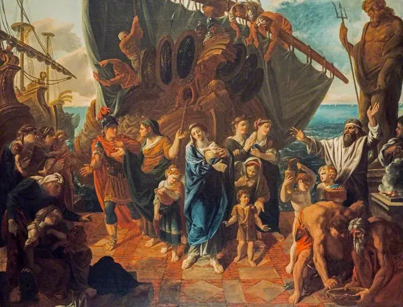 Agrippina Landing at Brundisium with the Ashes of Germanicus, by Alexander Runciman
