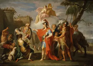 Alexander the Great Founding Alexandria, by Placido Costanzi