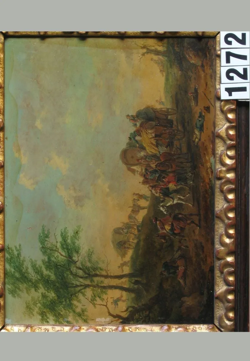 Atacul hoților (în registrul inventar: Hoți atacând pe neașteptate), by Alexander van Bredael, unspecified