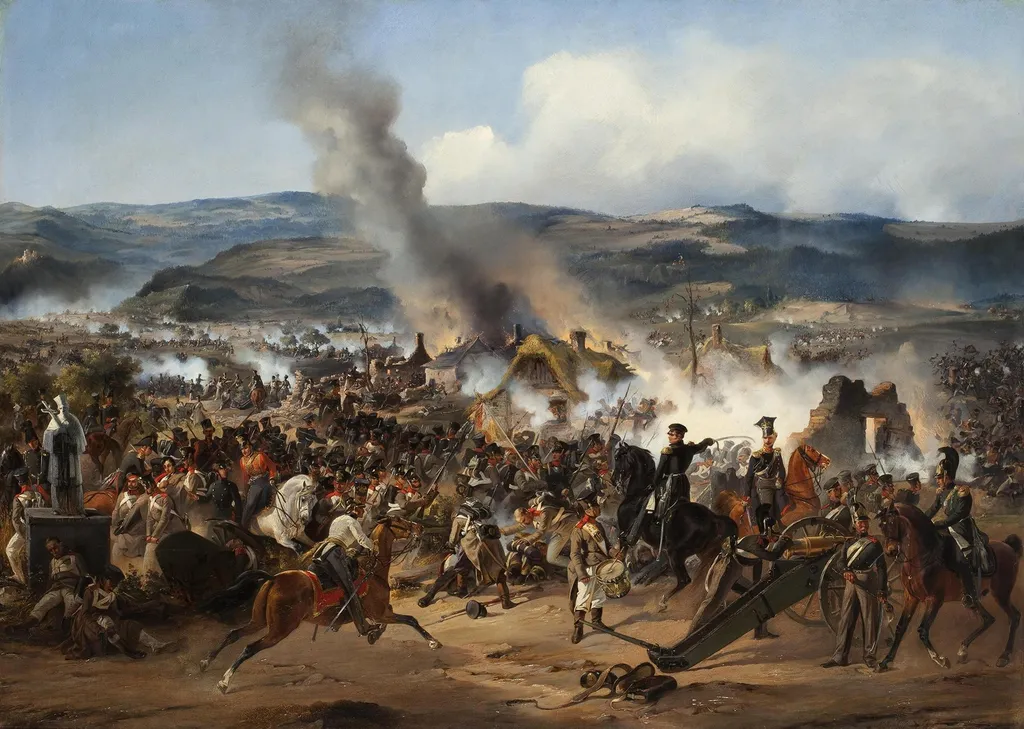 The Battle of Kulm, the 17th of August, 1813, by Alexander von Kotzebue, oil, 1843
