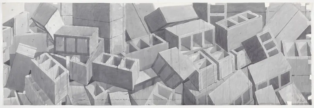 Untitled, by Alexandre Arrechea, Dagoberto Rodriguez, Marco Castillo Los Carpinteros, watercolor, 1999