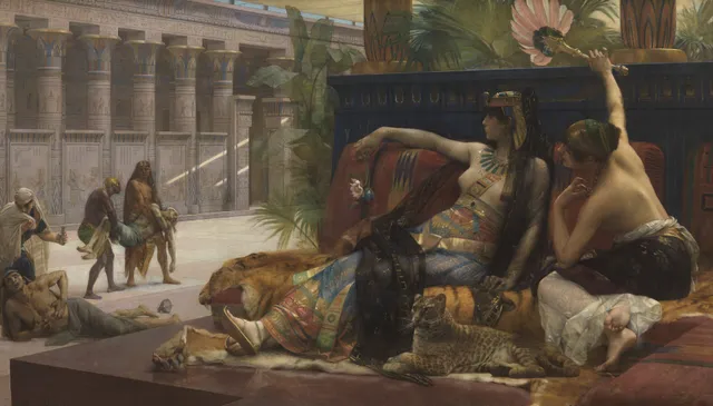 Cleopatra Testing Poisons on Condemned Prisoners, by Alexandre Cabanel