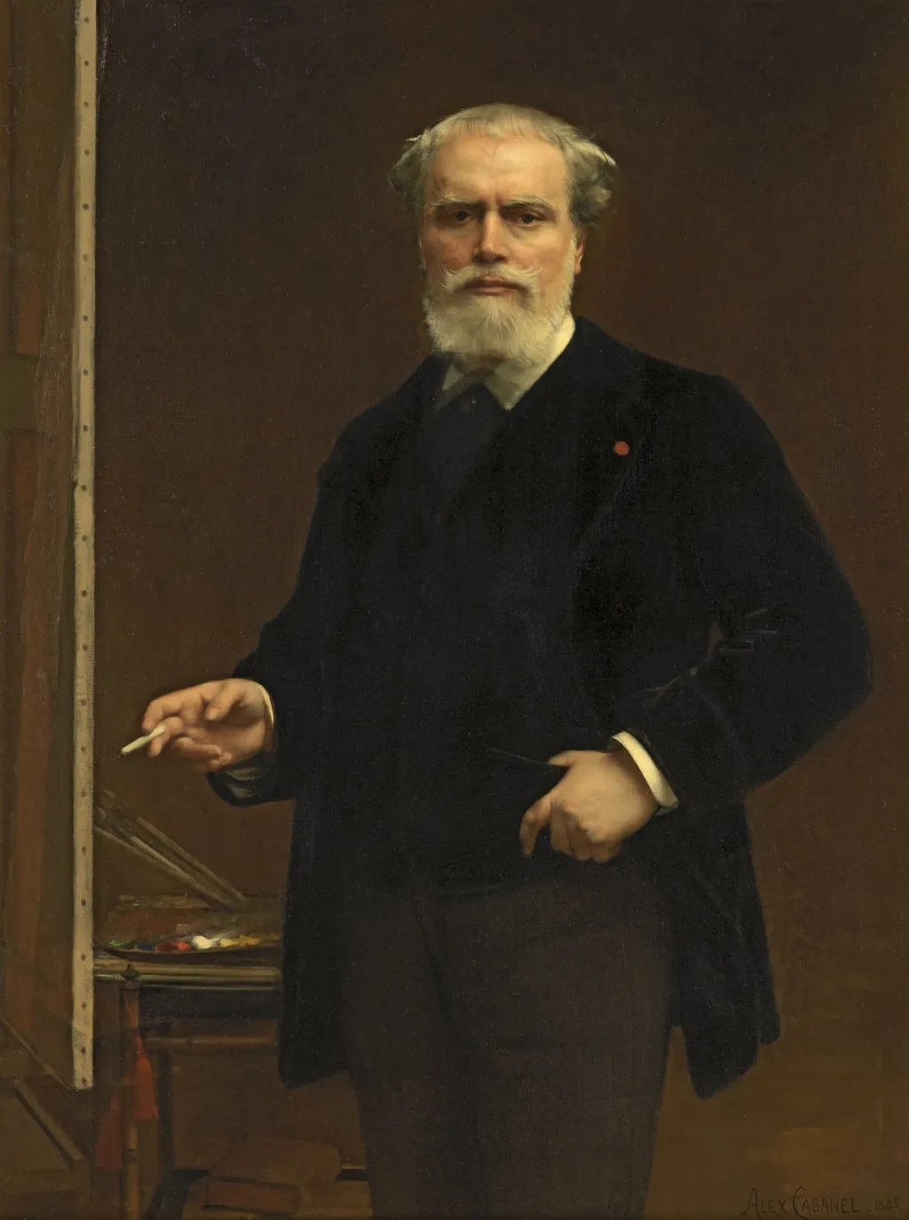 Self-portrait, by Alexandre Cabanel, oil, 1893