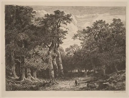 Couple in a Clearing, by Alexandre Calame