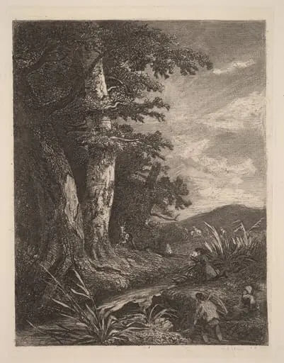 Deer by a Stream, by Alexandre Calame