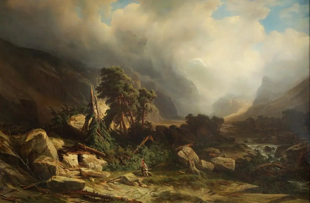 L'Éboulement (après l'orage), by Alexandre Calame
