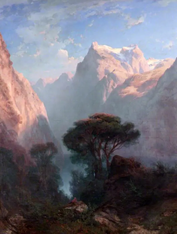 Lake of the Four Cantons (Lake Lucerne), near Brunnen, by Alexandre Calame