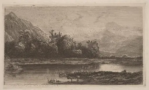 Mountain Lake, by Alexandre Calame