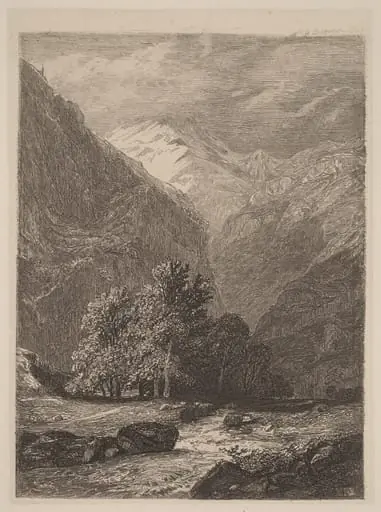 Mountain Stream, by Alexandre Calame