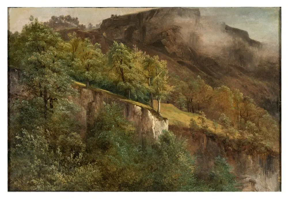 Mountaneous Landscape in Valais, by Alexandre Calame