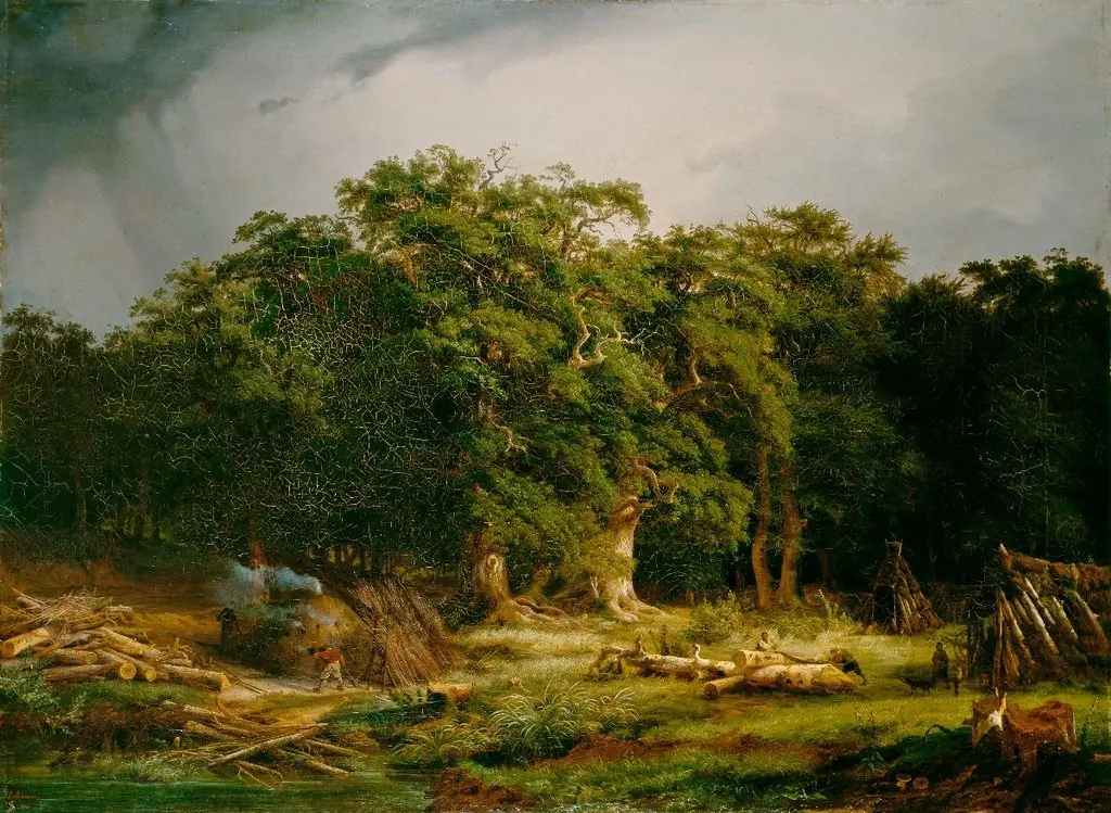 Paysage avec charbonniers, by Alexandre Calame