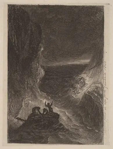 Shipwreck, by Alexandre Calame