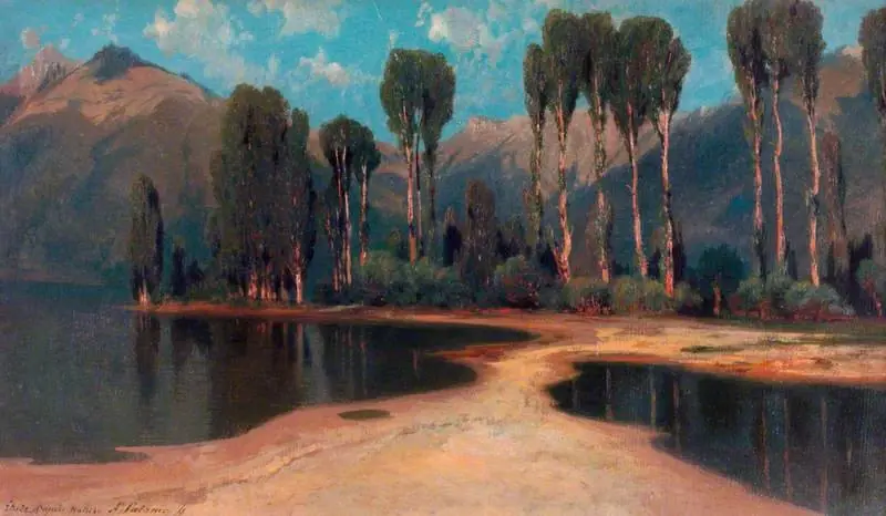 Study from Nature: Near Villeneuve, by Alexandre Calame