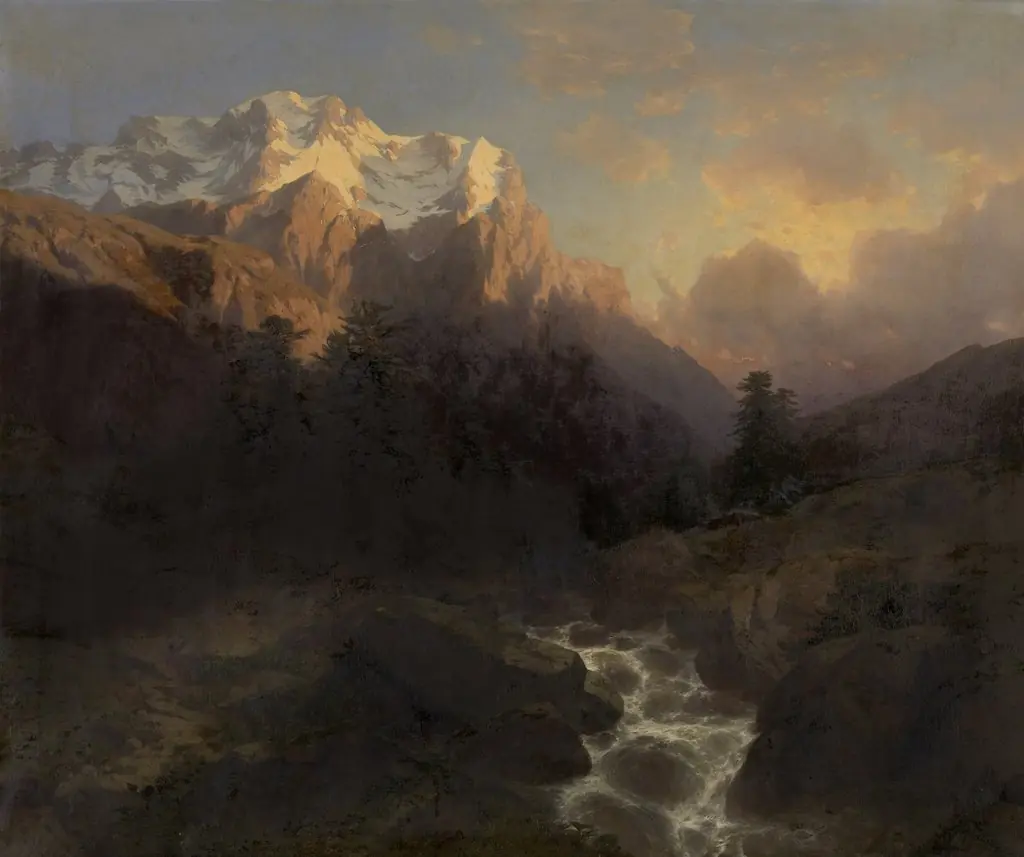 The Wetterhorn, by Alexandre Calame