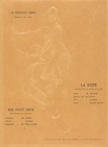 La Dupe; Son petit coeur, by Alexandre Charpentier