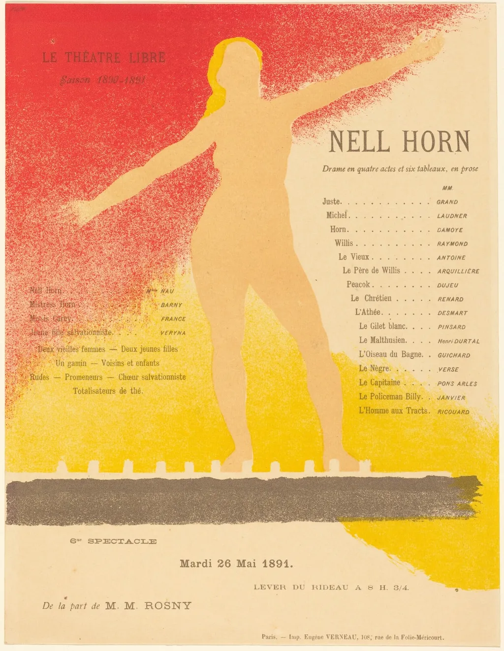 Nell Horn, by Alexandre Charpentier, ink, 1891