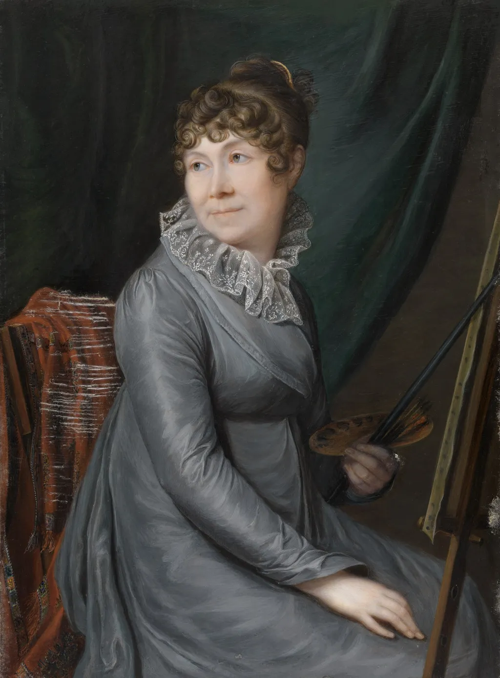 Marie Simons, Mother of the Artist, by Alexandre De Latour, oil, 1829