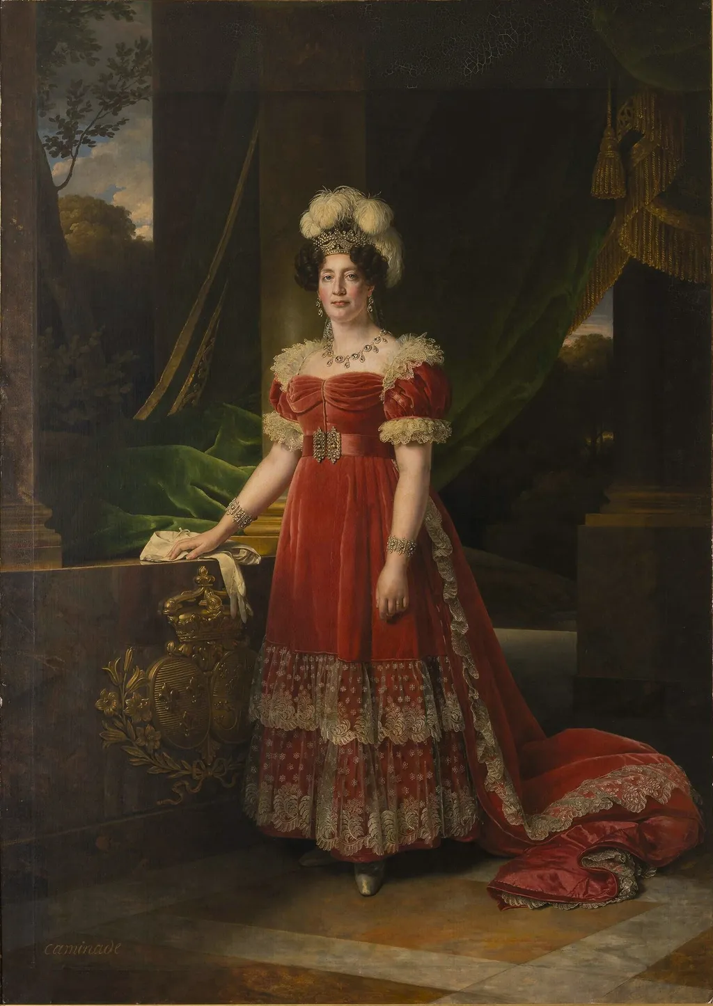 Portrait of Marie Thérèse of France, Duchess of Angoulême (1778-1851), by Alexandre-François Caminade, oil, 1827