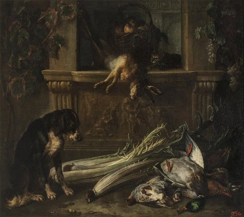 Still Life with Game and Vegetables, by Alexandre-François Desportes