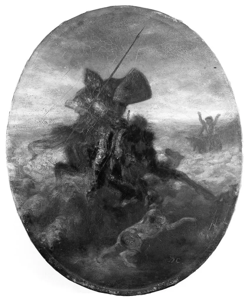 Don Quixote Charging the Sheep, by Alexandre Gabriel Decamps