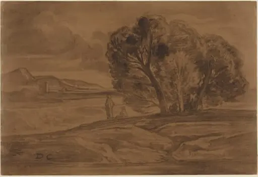 Oriental Landscape, by Alexandre Gabriel Decamps