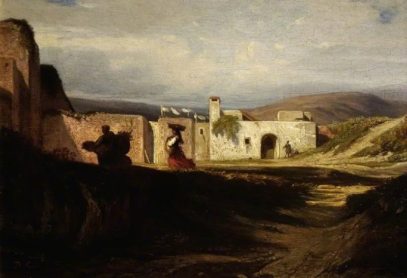Scene in the Near East, by Alexandre Gabriel Decamps, oil, 1841