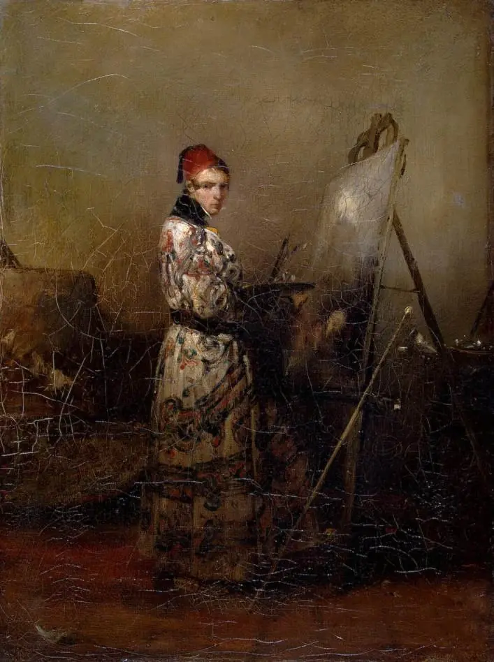 Self-Portrait, by Alexandre Gabriel Decamps