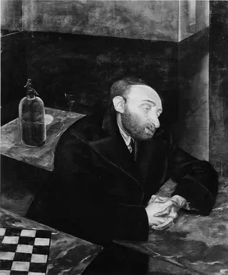 In the Cafe de la Rotonde, Paris, by Alexandre Jacovleff