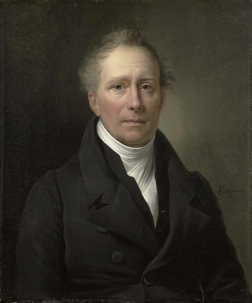 Portrait of Daniel Francis Schas, from 1814 to 1820 Member of the Board of Commerce for the Colonies, by Alexandre Jean Dubois-Drahonet