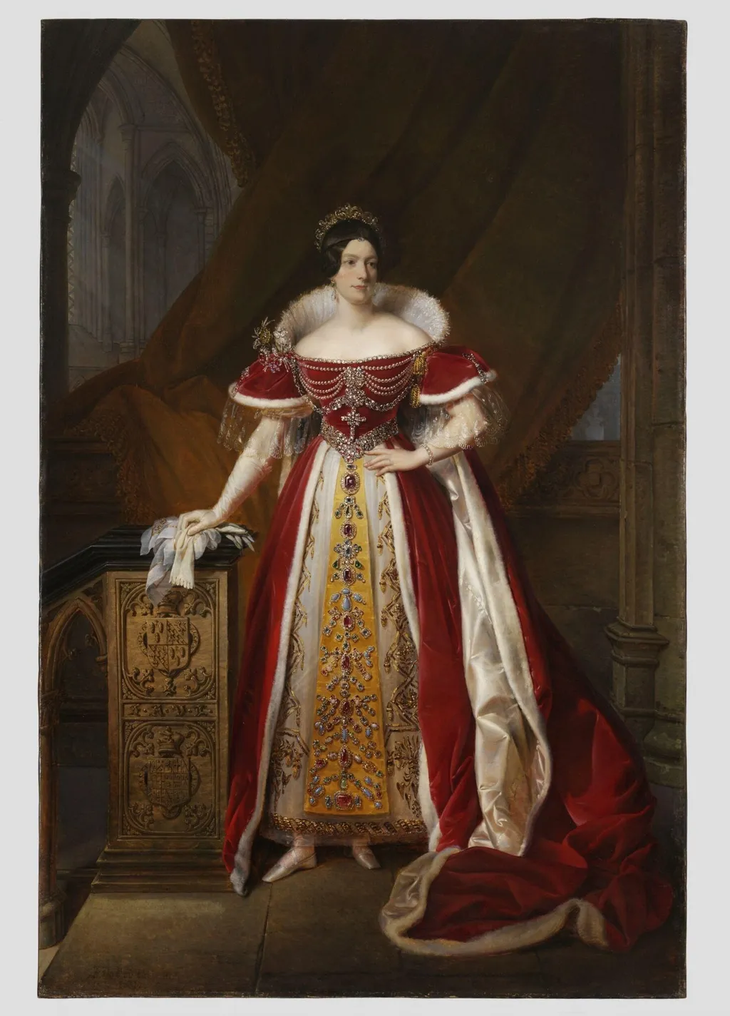 Portrait of Frances Anne Vane, Marchioness of Londonderry, by Alexandre Jean Dubois-Drahonet, oil, 1832