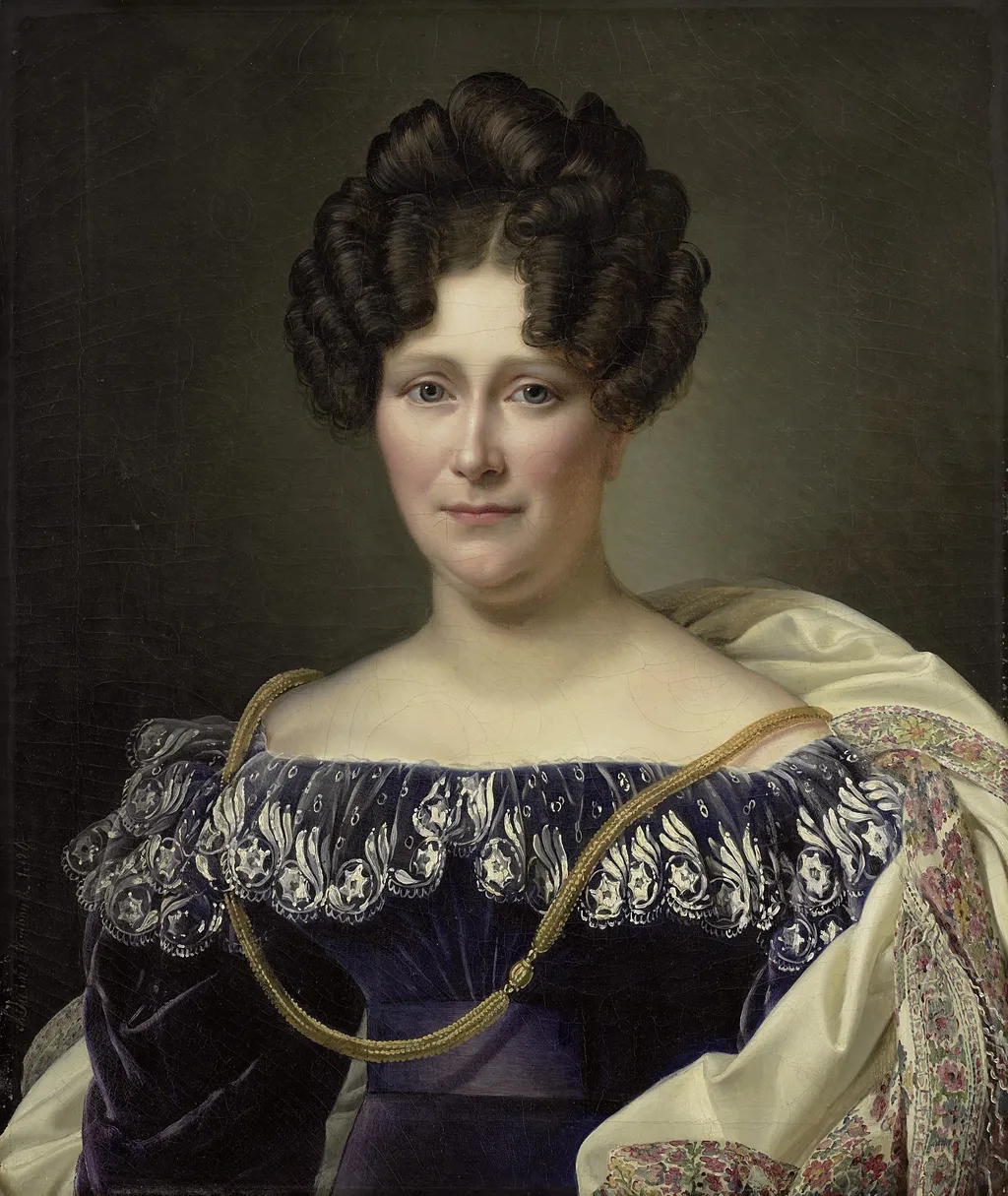 Portrait of Johanna Henriette Engelen, second Wife of Daniel Francis Schas, by Alexandre Jean Dubois-Drahonet, oil, 1826