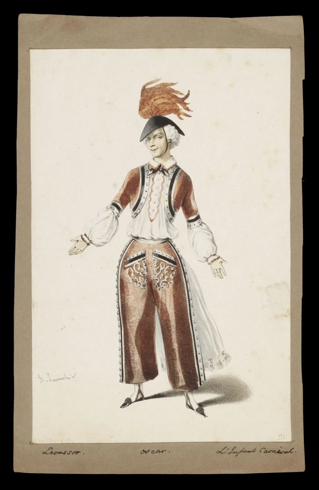 H Beard Print Collection, by Alexandre Lacauchie, 1750