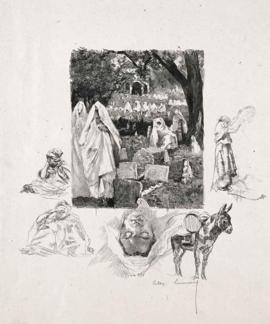 Moroccan Sketches, by Alexandre Lunois, 1901