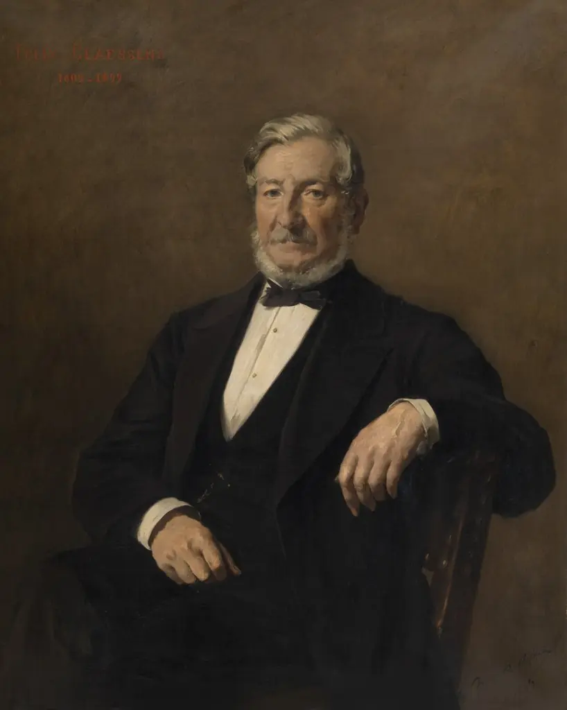 Felix Claessens, the painter's uncle, by Alexandre Markelbach