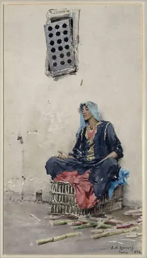 Sugarcane Seller, Cairo, by Alexandre Nicolaievich Roussoff