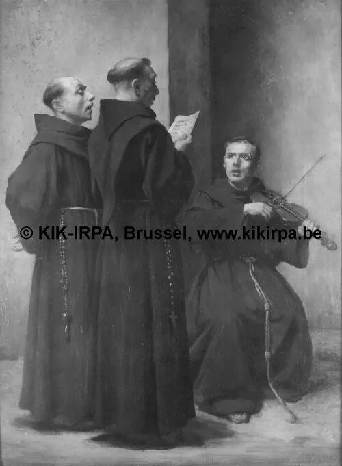 Singing Lesson, by Alexandre Robert, oil