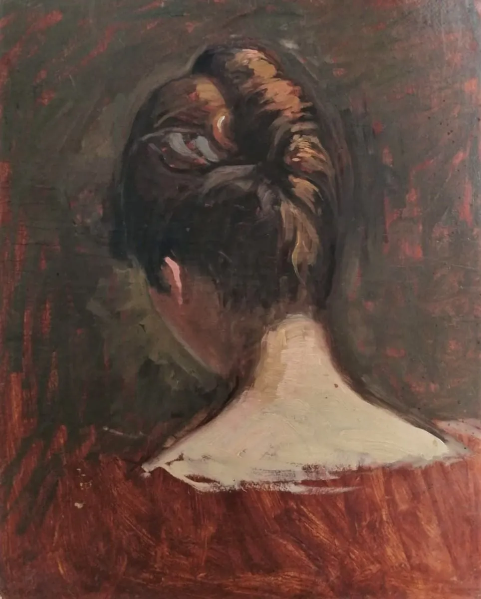 Femeie văzută din spate, by Alexandru Carol Satmary, unspecified, 1906