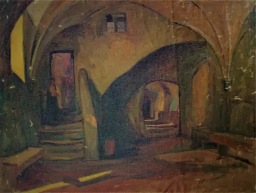 Interior cu bolți, by Alexandru Carol Satmary