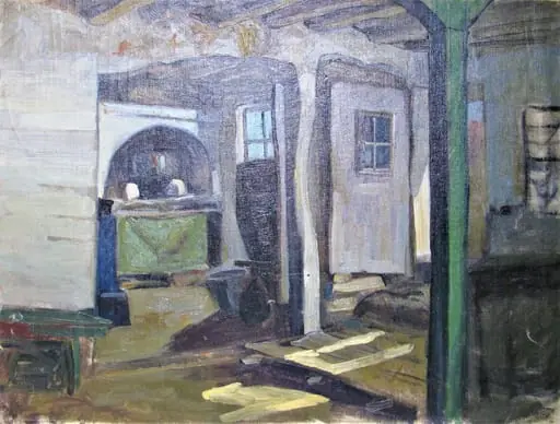 Interior țărănesc, by Alexandru Carol Satmary