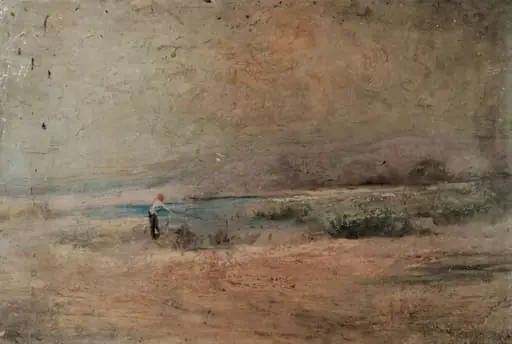 Peisaj cu pescar, by Alexandru Carol Satmary
