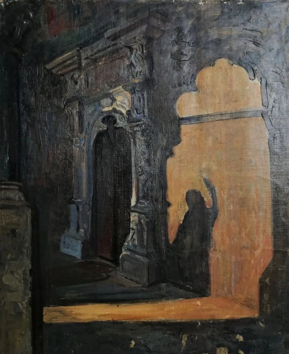 Pridvorul bisericii Colțea, by Alexandru Carol Satmary, 1914