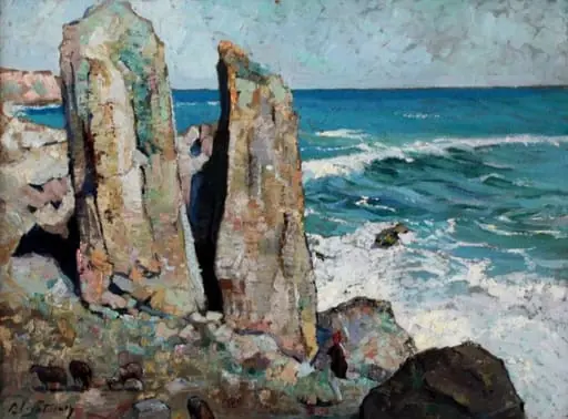 Stânci la mare, by Alexandru Carol Satmary