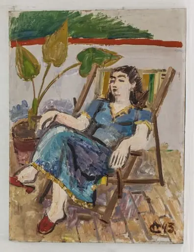 Femeie în șezlong, by Alexandru Ciucurencu