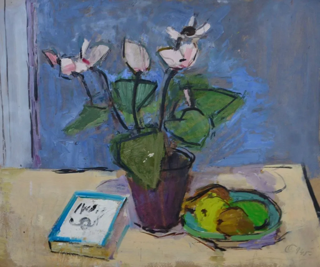 Natură moartă, by Alexandru Ciucurencu, 1945