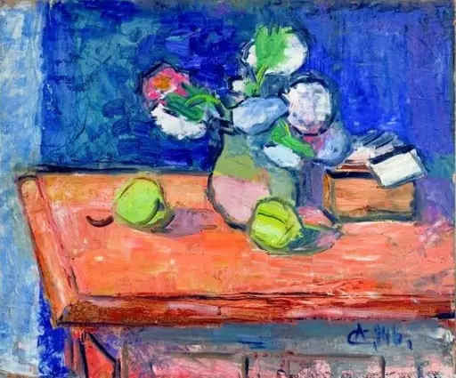 Natură statică cu flori și pere, by Alexandru Ciucurencu