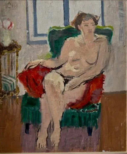 Nud în fotoliu, by Alexandru Ciucurencu