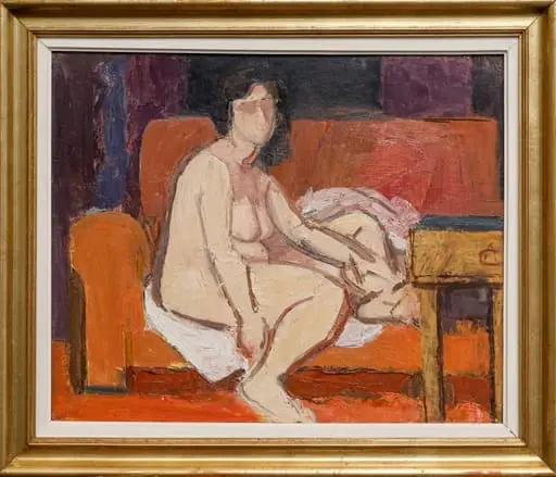Nud pe canapea, by Alexandru Ciucurencu