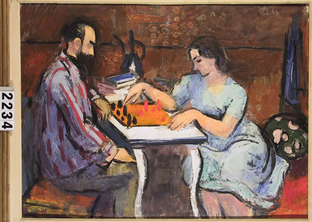 Șah în familie, by Alexandru Ciucurencu, 1950