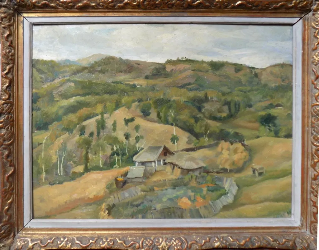Peisaj la Mociaru (Mocearu, județul Buzău), by Alexandru Moscu, unspecified